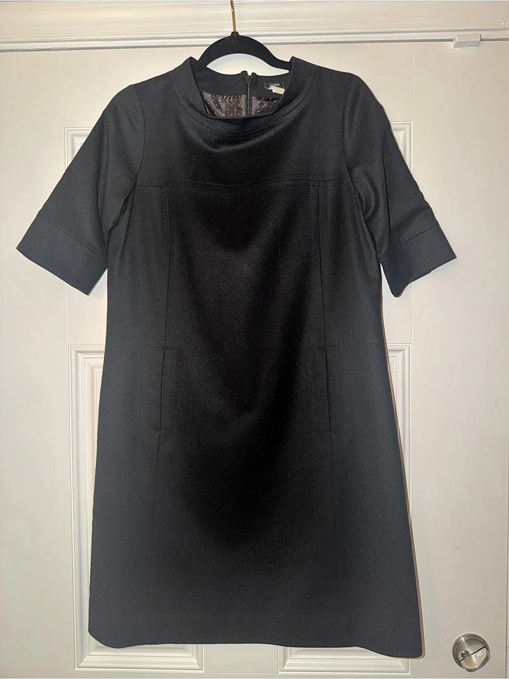 J.Crew Black Wool Dress Size 6 Like New